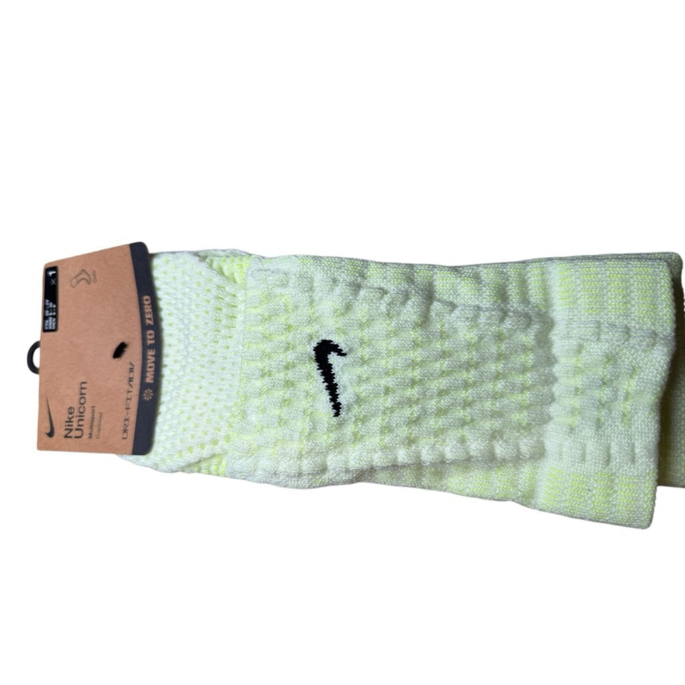 Men's Nike M unicorn Yellow Black Dri-FIT Unicorn Athletic Crew Socks - Picture 2 of 4